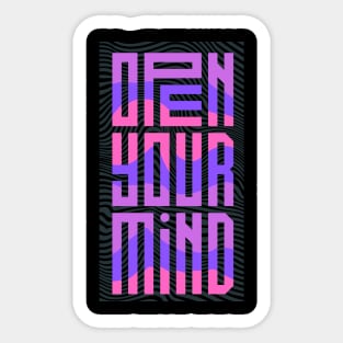 Open Your Mind Sticker